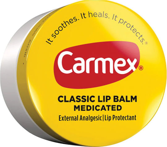 Carmex Classic Medicated Lip Balm Jar Protection Regeneration 7.5 g