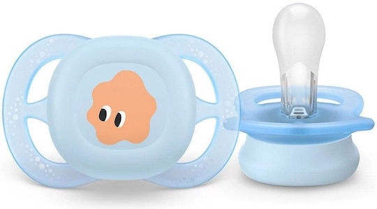 Philips Ultra Start Orthodontic Silicone Pacifiers with Case Coral for 0-2 Months 2 Pieces
