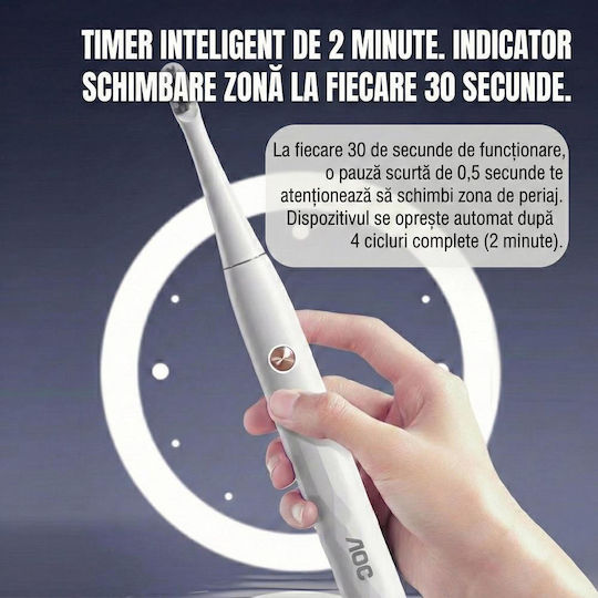 AOC Periuță de Dinți Electrică _OC012WH Albă