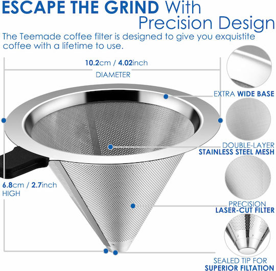 GTSA Orion Kaffee - Tee Filter Metallisch