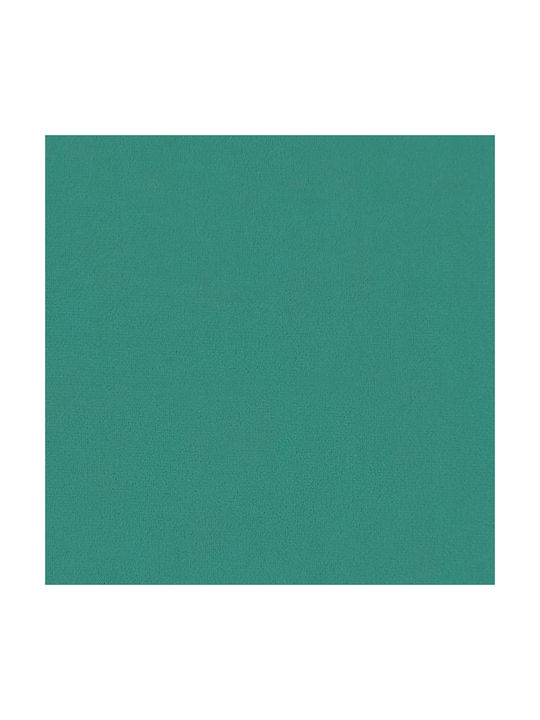 Velvet Upholstered Bench Stool Turquoise 60x40x45cm