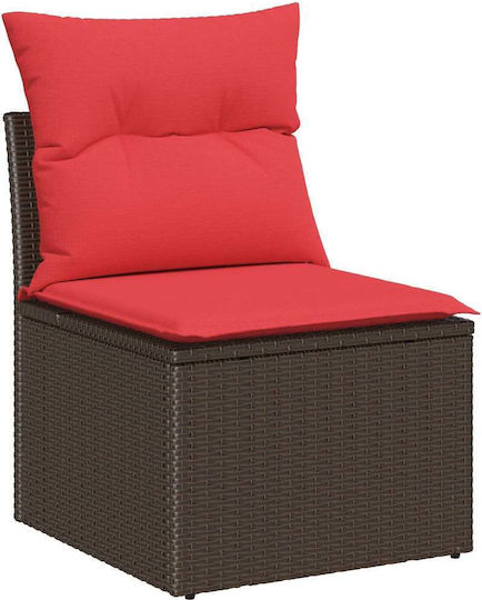 vidaXL Garden & Outdoor Furniture Sets Living Room Set 5 Pieces Brown with Pillows