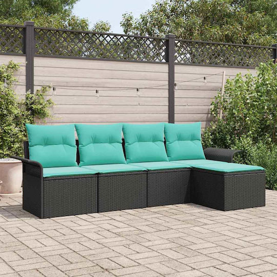 Garten- und Outdoor-Möbelsets Typsatz Wohnzimmer 5 Stück mit Kissen