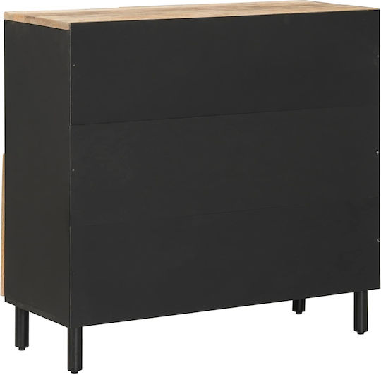 Holz Sideboard Braune 80x33.5x75cm