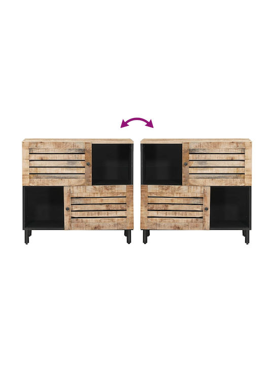 Wooden Sideboard Brown 80x33.5x75cm