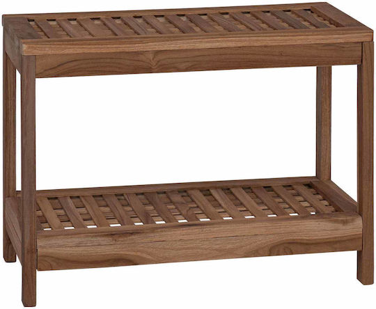 vidaXL Boden Badezimmerregal Hölzernes 60x30x45cm Braune