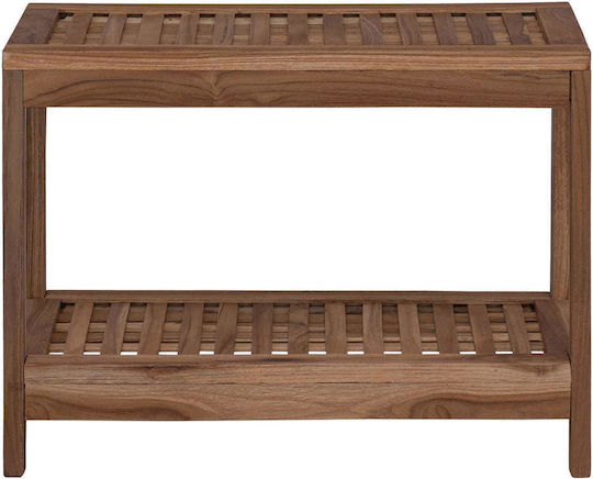 vidaXL Boden Badezimmerregal Hölzernes 60x30x45cm Braune