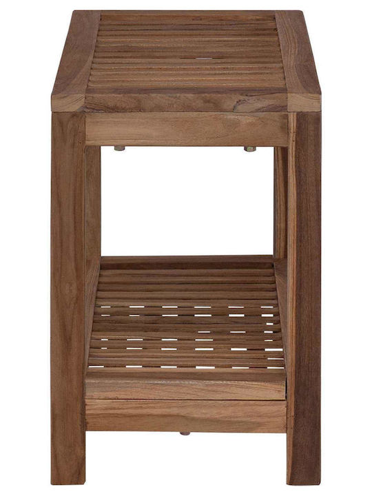 vidaXL Επιδαπέδια Ραφιέρα Μπάνιου Ξύλινη 60x30x45cm Καφέ