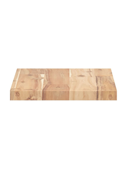 vidaXL Rectangular Bookcase Shelf Made of Solid Acacia Wood 40x20x2cm 3279335