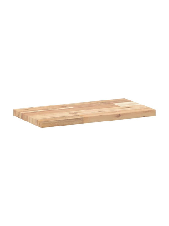 vidaXL Rectangular Bookcase Shelf Made of Solid Acacia Wood 40x20x2cm 3279335