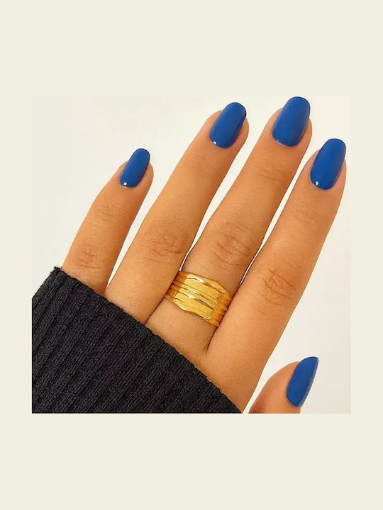 Nire Damen Ring aus Stahl Vergoldet