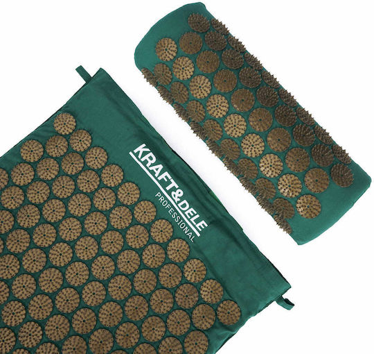 Kraft & Dele Acupressure Pernă de masaj Presopunctură pentru spate & corp Verde