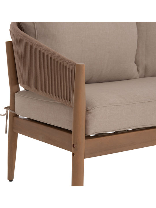 Set Salon Exterior Kanu 4 Piese Bej cu Perne