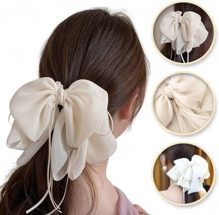 Ecarla Tiulowa Beige Hair Clip Sp325b