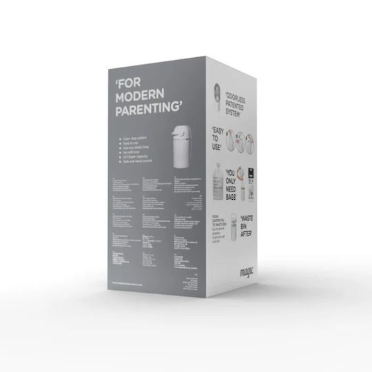 Magic We Too Baby Diaper Disposal Bin Lichen