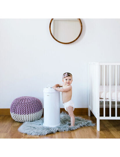 Ubbi Diaper Disposal Bin White 1pcs