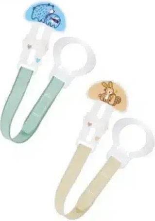 Mam Pacifier Ribbon Blue Yellow Polychrome 2 Pieces