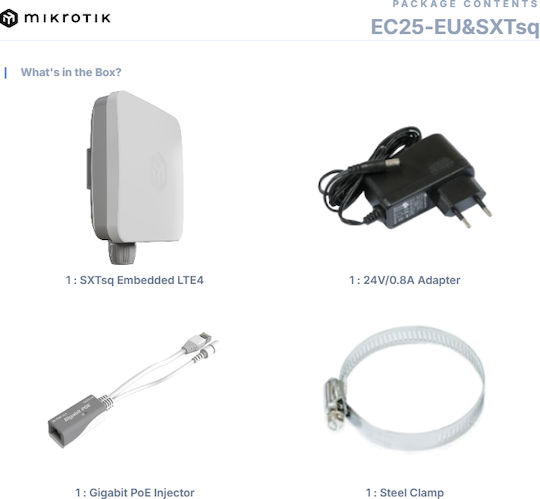 MikroTik EC25-EU&SXTsq 1 Stück