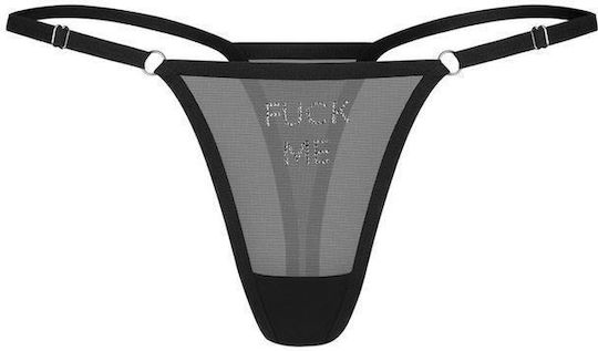 Διαφανές Στρινγκ Διακόσμηση Στρας Obsessive Violami Me Thong Ean 5901688267653