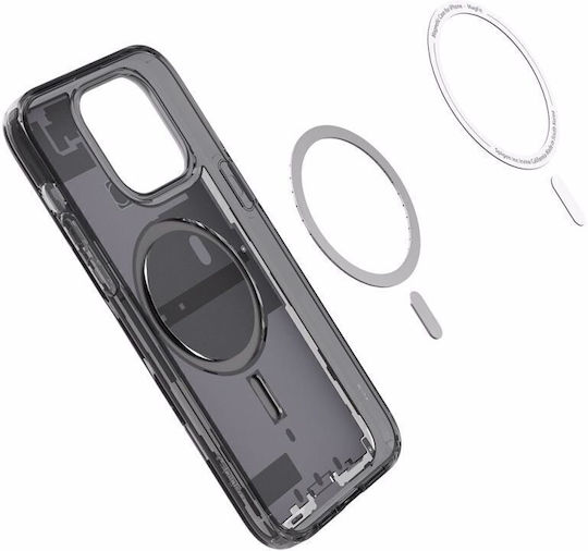 Spigen Zero One Задна Корица Силикон Черен (iPhone 12 / 12 Pro)
