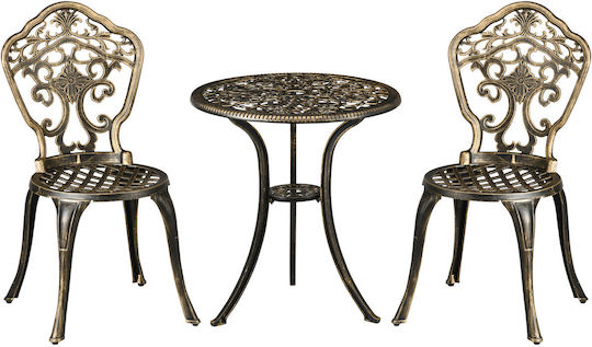 Dining Set 3 Pieces Black