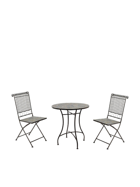 Garden & Outdoor Furniture Sets Living Room Set 3 Pieces Stone Color