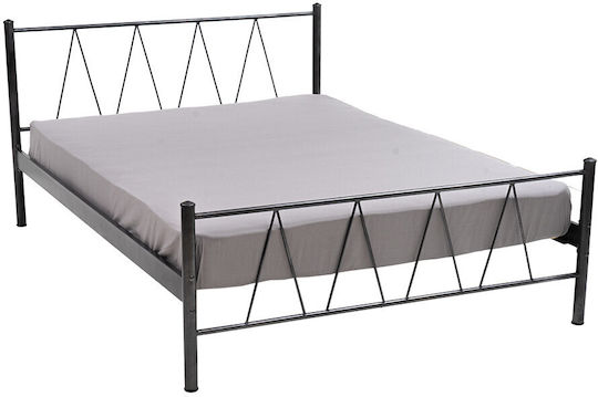 Ίος Metallbett Kupfer für Matratze 90x190cm