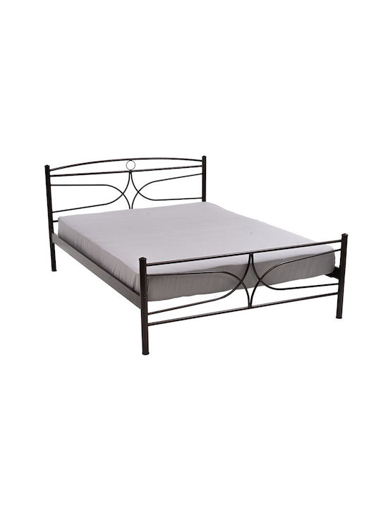 Samos Bett Doppel Mit Metall Kupfer Für Matratze 150x200cm