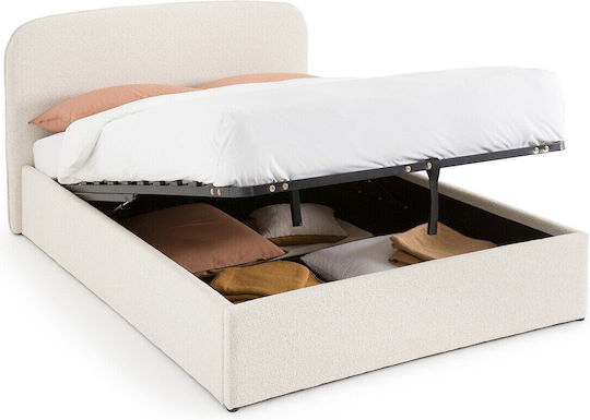 Κρεβάτι King Size για Στρώμα 190x159cm Μπεζ Κρεβάτι King Size για Στρώμα 190x159cm Μπεζ