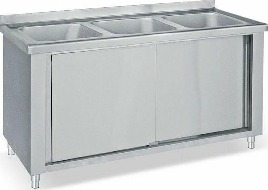 Bambas Frost Λάντζα Κλειστή LK3-240 40x40x25 με 3 Γούρνες