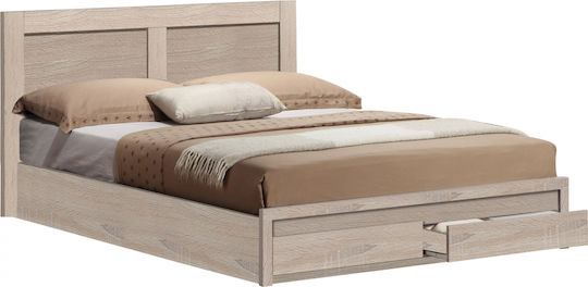 Capri Doppelbett Aus Holz Sonama Für Matratze 140x200cm