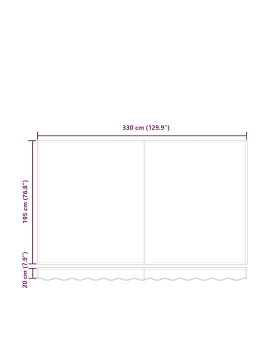 vidaXL Zelt Terrasse Weiß 3.5x2m