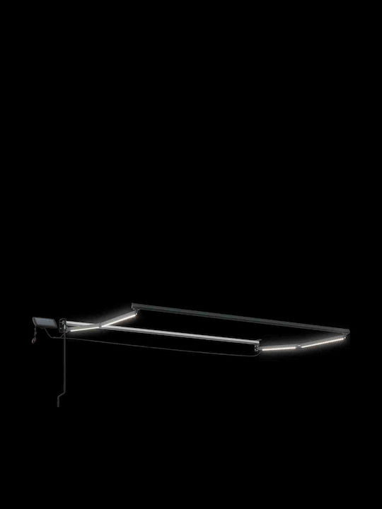 vidaXL Тента Тераса С LED Синя 3x2.5m