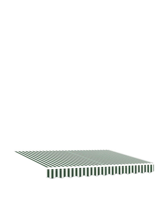 vidaXL Cort Terasă cu LED Verde 3.5x2m