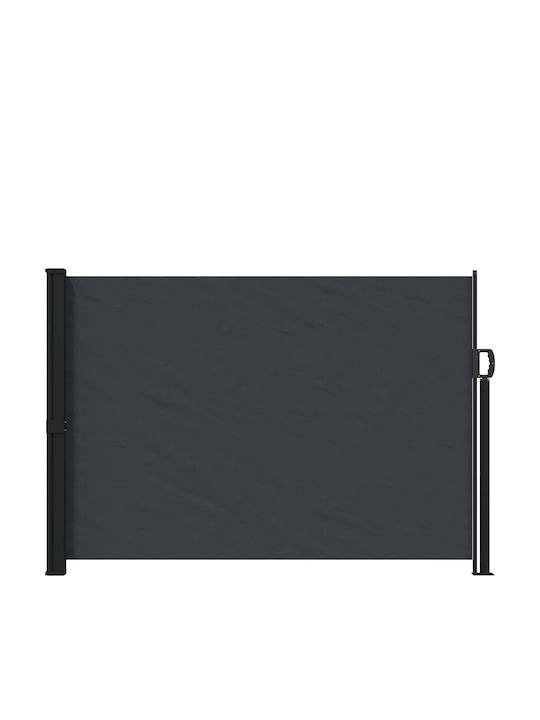 vidaXL Πλαϊνή Τέντα Βεράντας Μαύρη 3x1.7m