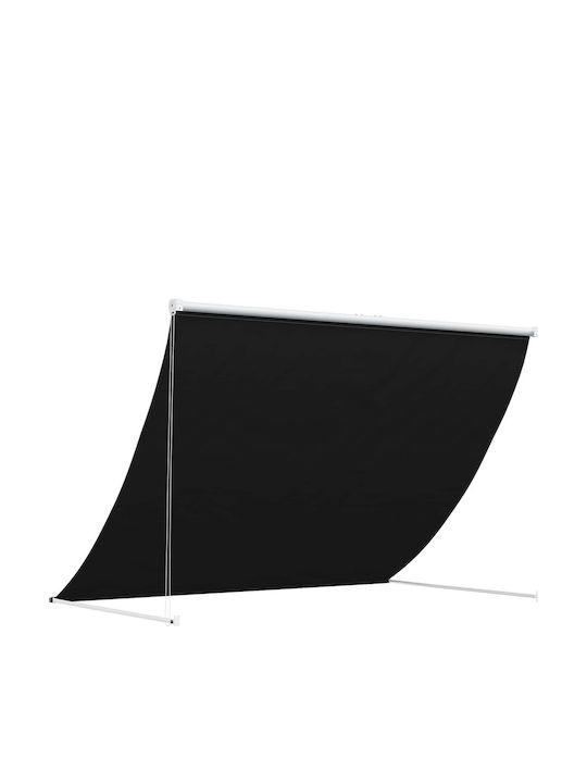 vidaXL Τέντα Βεράντας Μαύρη 2x1.5m