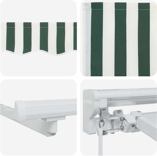 vidaXL Green Awning Frame with PU Coating 3x4m