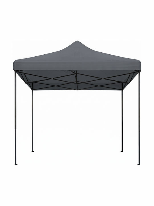 Homeplus Foldable Garden Gazebo Gray 3x3m
