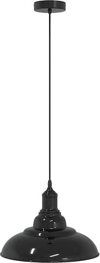 vidaXL Black Ceiling Light with E27 Socket