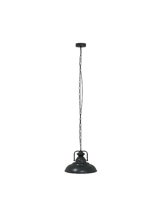 vidaXL Black Ceiling Light with E27 Socket 31x31cm