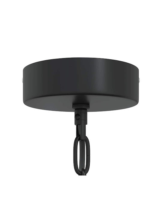 vidaXL Black Ceiling Light with E27 Socket 31x31cm