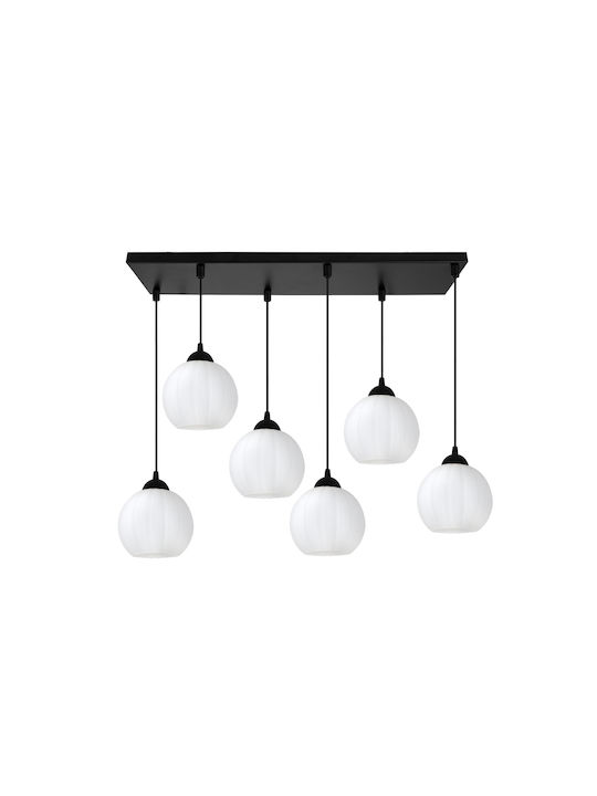 Light Home Candelabru Suspendat Negru cu Soclu E27