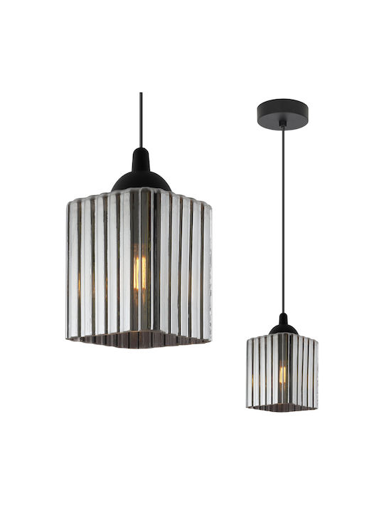 Light Home Deckenleuchte Schwarz mit Lampenbirnensockel E27