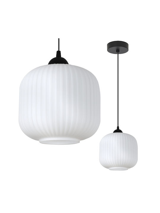 Light Home Κρεμαστό Φωτιστικό Μαύρο με Ντουί E27