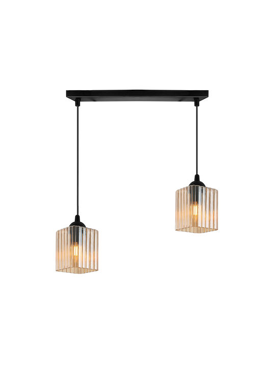 Light Home Κρεμαστό Φωτιστικό Μαύρο με Ντουί E27