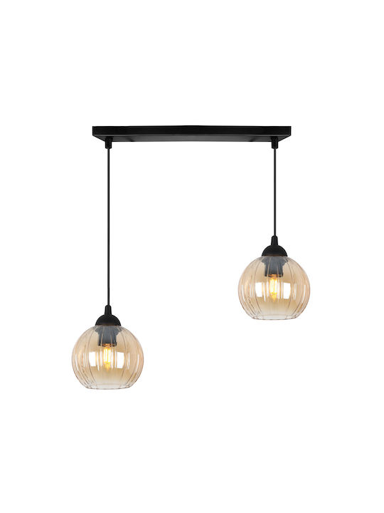 Light Home Candelabru Suspendat Negru cu Soclu E27