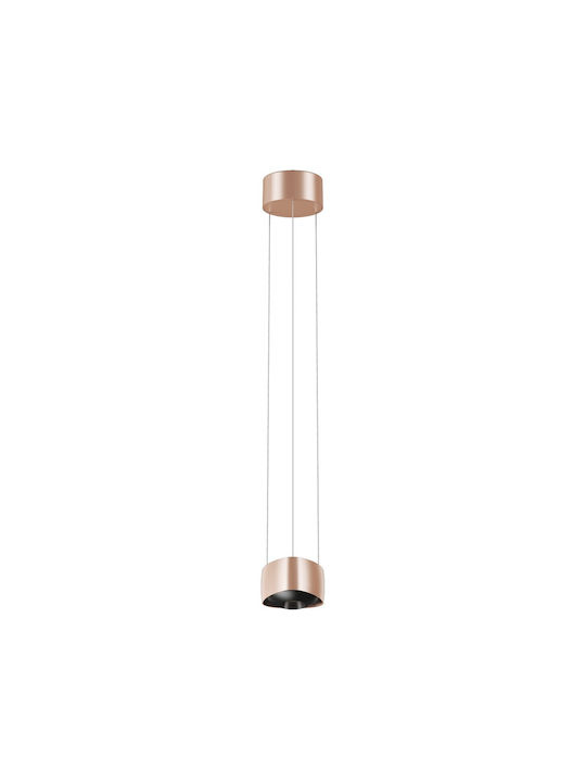 VK Lighting Pendant Light Rose Gold LED with Warm White Light