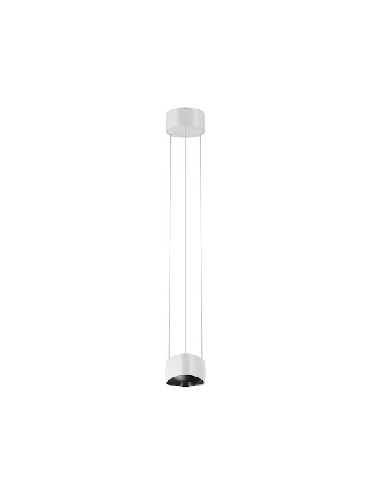 VK Lighting Κρεμαστό Φωτιστικό Λευκό LED με Θερμό Λευκό Φως