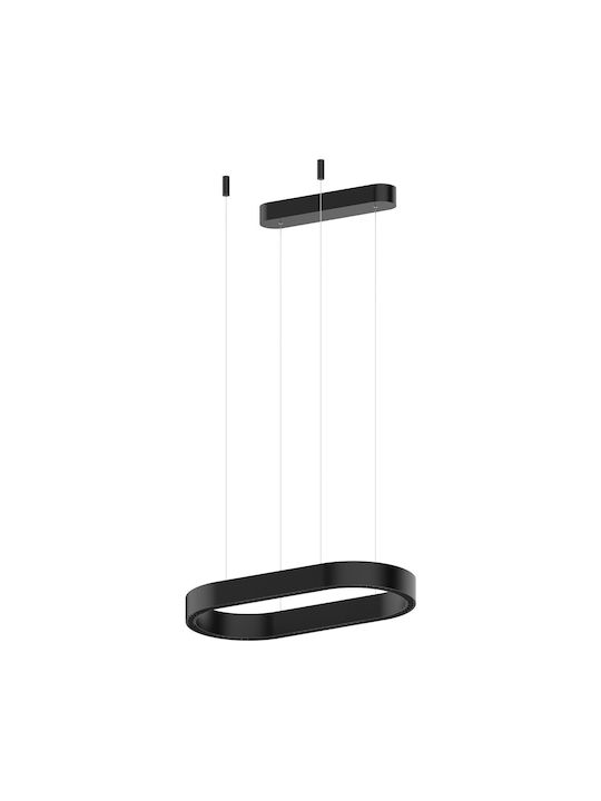 VK Lighting Black LED Pendant Ceiling Light with Warm White Light