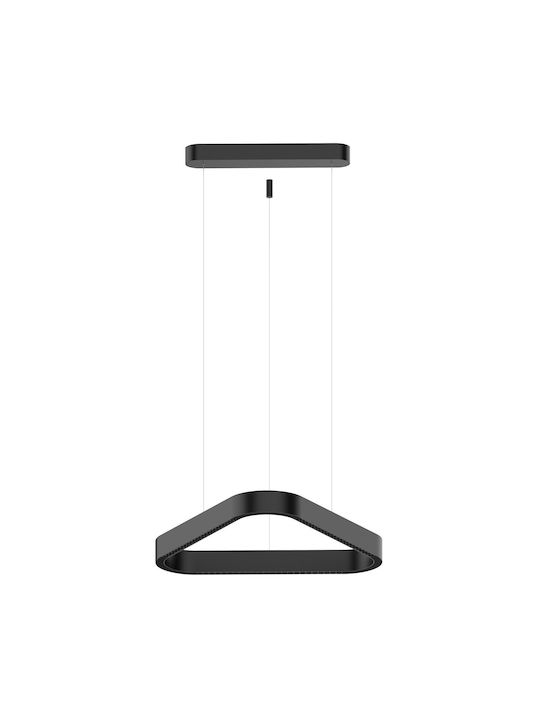 VK Lighting Black LED Pendant Ceiling Light with Warm White Light